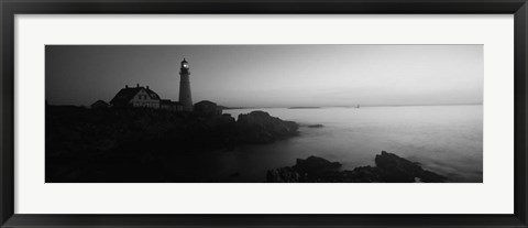 Framed Portland Head Lighthouse built 1791, Cape Elizabeth, Maine Print