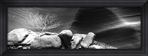 Framed Rock formations, Antelope Canyon, Lake Powell Navajo Tribal Park, Arizona Print