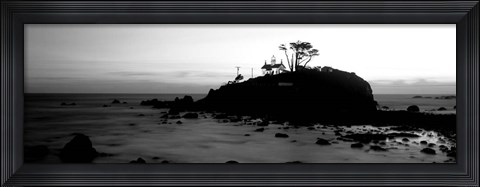 Framed Battery Point Lighthouse circa 1856, Crescent City, California Print