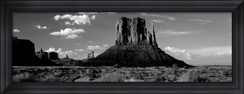 Framed Mittens, Monument Valley Tribal Park, Utah Print