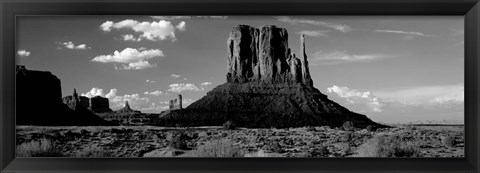 Framed Mittens, Monument Valley Tribal Park, Utah Print