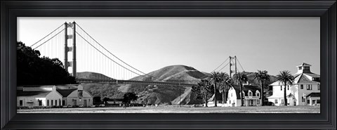 Framed Golden Gate Bridge, Crissy Field, San Francisco, California Print