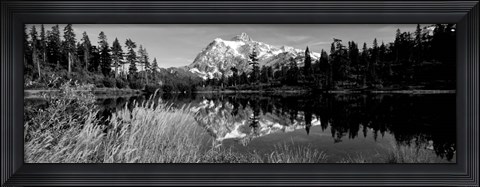 Framed Mt Shuksan and Picture Lake, North Cascades National Park, Washington State Print