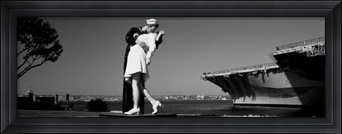 Framed Unconditional Surrender, San Diego Aircraft Carrier Museum, San Diego, California Print