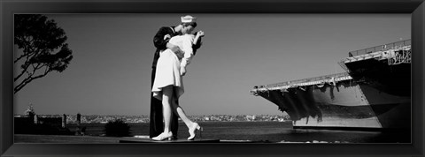 Framed Unconditional Surrender, San Diego Aircraft Carrier Museum, San Diego, California Print