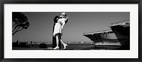 Framed Unconditional Surrender, San Diego Aircraft Carrier Museum, San Diego, California Print