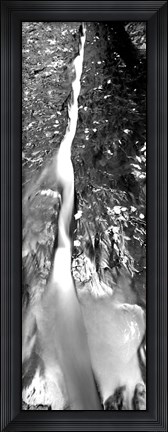 Framed Stream flowing through rocks, North Creek, Zion National Park, Utah Print