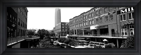 Framed Bricktown Mercantile, Oklahoma City, Oklahoma Print