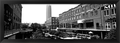 Framed Bricktown Mercantile, Oklahoma City, Oklahoma Print