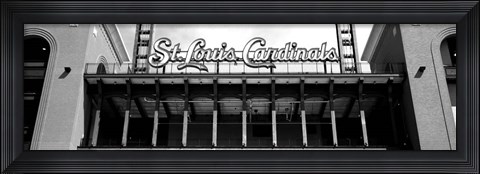 Framed Low angle view of the Busch Stadium in St. Louis, Missouri Print
