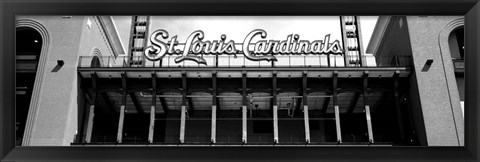 Framed Low angle view of the Busch Stadium in St. Louis, Missouri Print