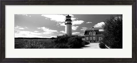 Framed Highland Light, Cape Cod National Seashore, North Truro, Cape Cod, Massachusetts Print