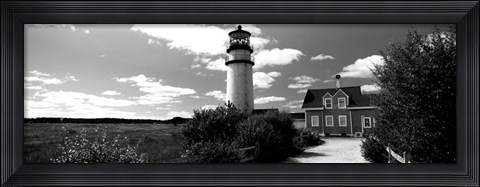 Framed Highland Light, Cape Cod National Seashore, North Truro, Cape Cod, Massachusetts Print