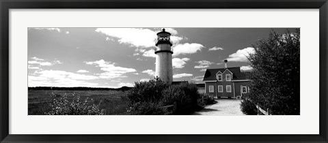 Framed Highland Light, Cape Cod National Seashore, North Truro, Cape Cod, Massachusetts Print