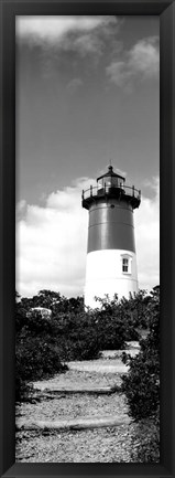 Framed Nauset Lighthouse, Nauset Beach, Eastham, Cape Cod, Massachusetts Print