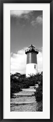 Framed Nauset Lighthouse, Nauset Beach, Eastham, Cape Cod, Massachusetts Print