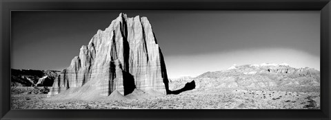 Framed Cliff in Capitol Reef National Park against blue sky, Utah Print