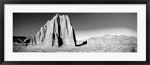 Framed Cliff in Capitol Reef National Park against blue sky, Utah Print