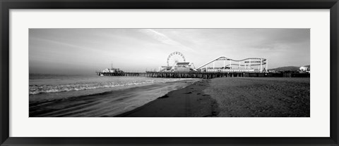 Framed Santa Monica Pier, California Print