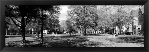 Framed Group of people at University of Notre Dame, South Bend, Indiana Print