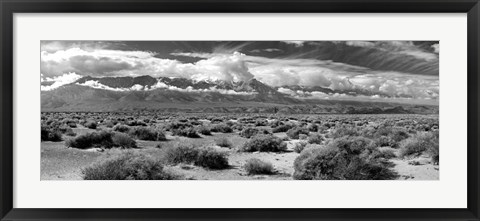 Framed Death Valley landscape, Panamint Range, Death Valley National Park, Inyo County, California Print