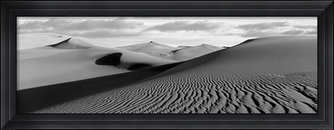 Framed Sand dunes in a desert, Great Sand Dunes National Park, Colorado Print