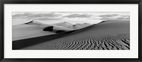 Framed Sand dunes in a desert, Great Sand Dunes National Park, Colorado Print