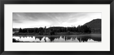 Framed Wyoming, Grand Teton Park, Ox Bow Bend Print