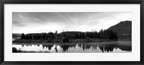 Framed Wyoming, Grand Teton Park, Ox Bow Bend Print