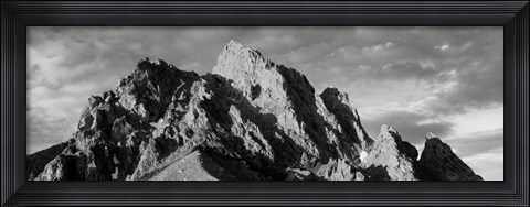 Framed Grand Teton Park, Wyoming (black &amp; white) Print