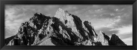 Framed Grand Teton Park, Wyoming (black &amp; white) Print