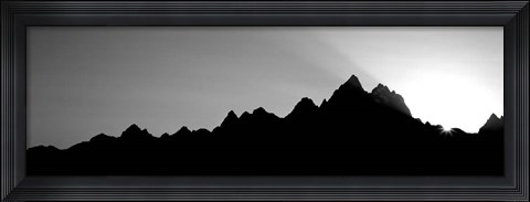 Framed Sunset Teton Range Grand Teton National Park WY USA Print