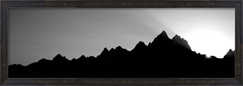 Framed Sunset Teton Range Grand Teton National Park WY USA Print