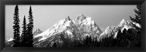 Framed Cathedral Group Grand Teton National Park WY Print