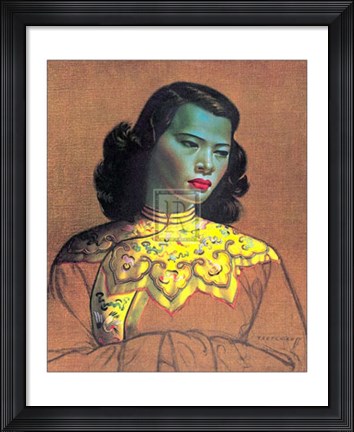 Framed Chinese Girl Print
