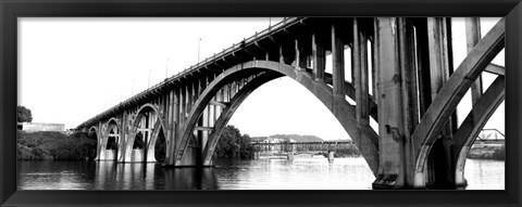 Framed Henley Street Bridge, Tennessee River, Knoxville, Tennessee Print