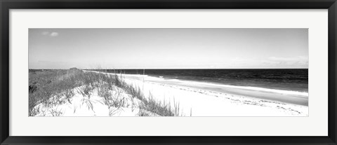 Framed Cape Hatteras National Park, Outer Banks, North Carolina BW Print