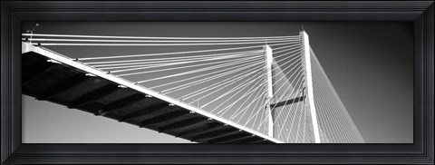 Framed Talmadge Memorial Bridge, Savannah, Georgia Print