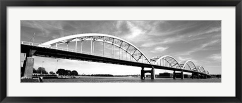 Framed Low angle view of a bridge, Centennial Bridge, Davenport, Iowa Print