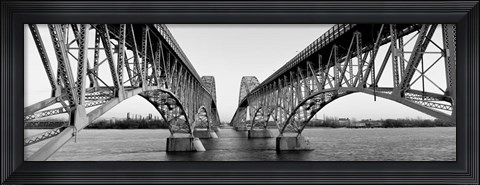 Framed South Grand Island Bridges, NY Print