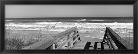 Framed Playlinda Beach, Canaveral National Seashore, Titusville, Florida Print
