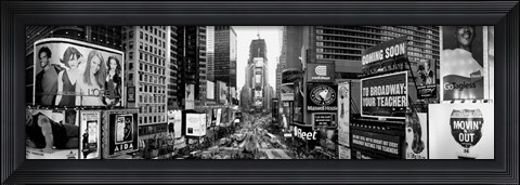 Framed Dusk, Times Square, NYC, NY Print