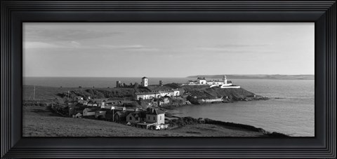 Framed Lighthouse on the coast, Roche&#39;s Point Lighthouse, County Cork, Ireland Print
