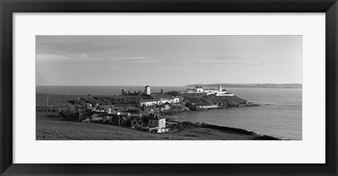 Framed Lighthouse on the coast, Roche&#39;s Point Lighthouse, County Cork, Ireland Print