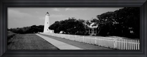 Framed Ocracoke Lighthouse, Ocracoke Island, North Carolina Print