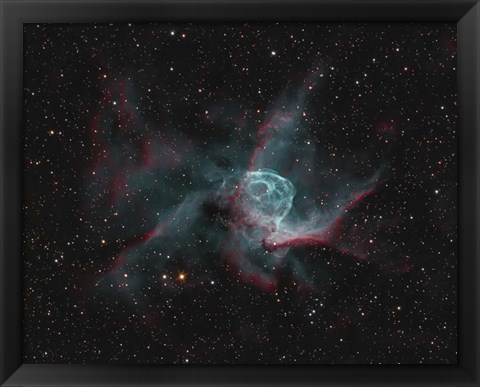 Framed NGC 2359, Thor&#39;s Helmet Print