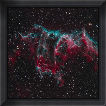 Framed NGC 6995, the Bat Nebula Print