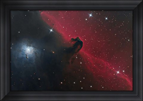 Framed Horsehead Nebula in the Constellation Orion Print