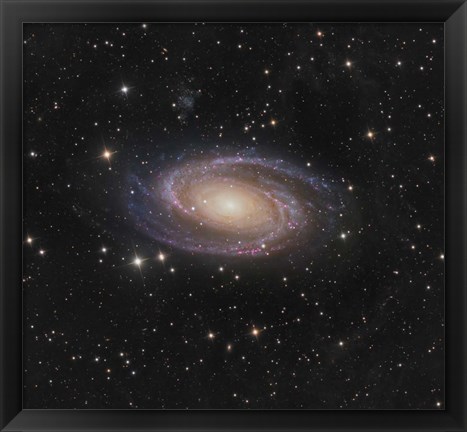 Framed Messier 81 spiral galaxy in the Constellation Ursa Major Print