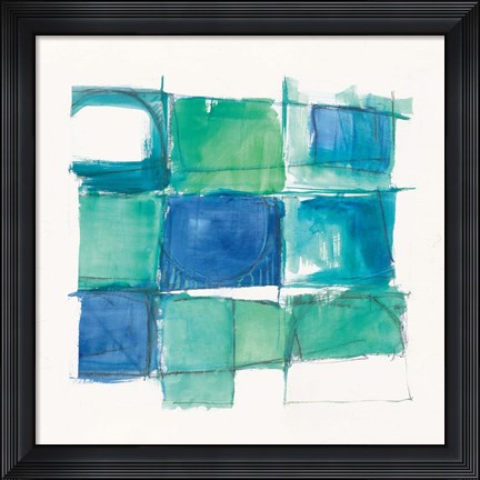 Framed 131 West 3rd Street Square II on White Print